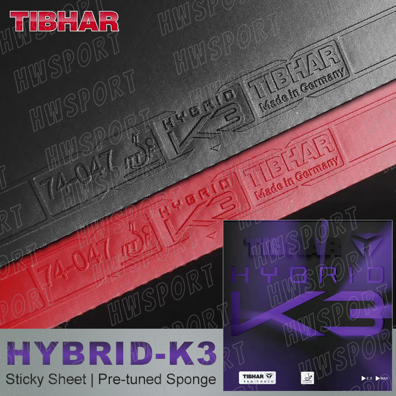 Table Tennis Hybrid Rubbers - Tibhar híbrido k3 borracha de tênis