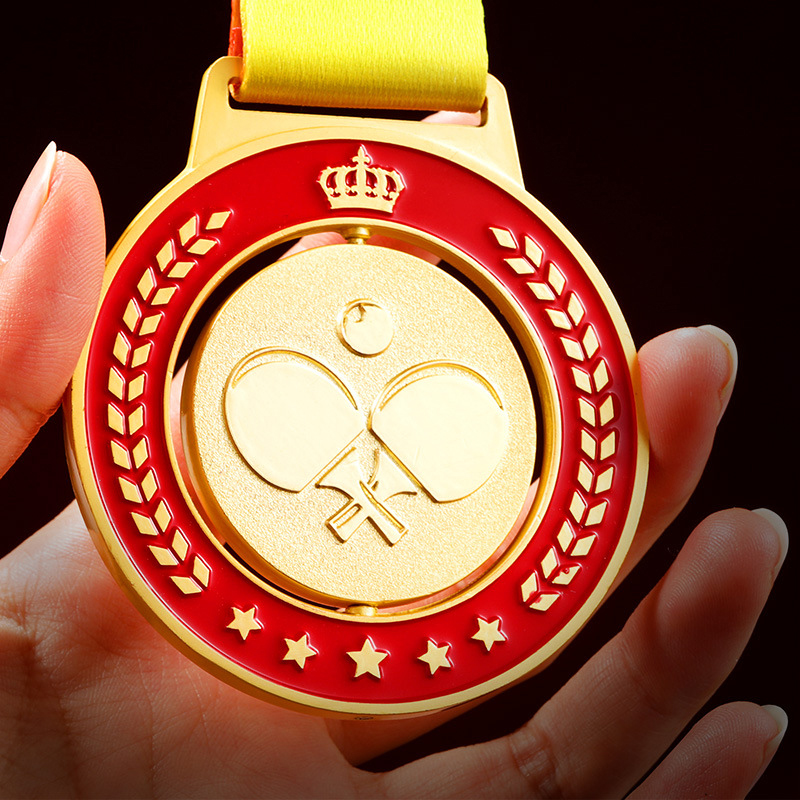 Table Tennis Games - Medalhas de tênis de mesa, ouro,