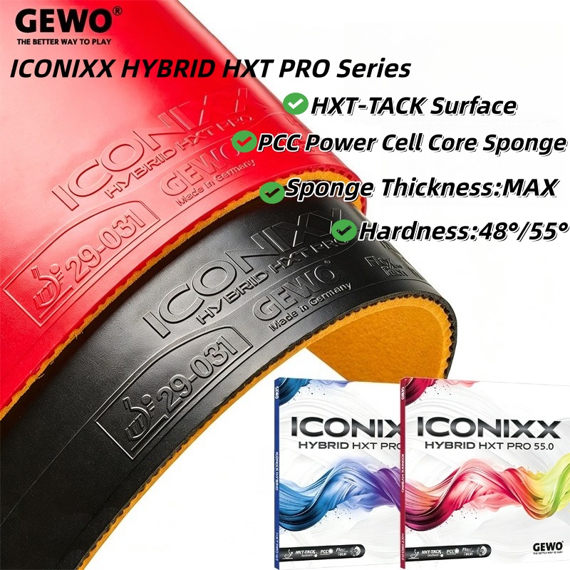 Table Tennis Hybrid Rubbers - Borracha de Tênis de Mesa GEWO