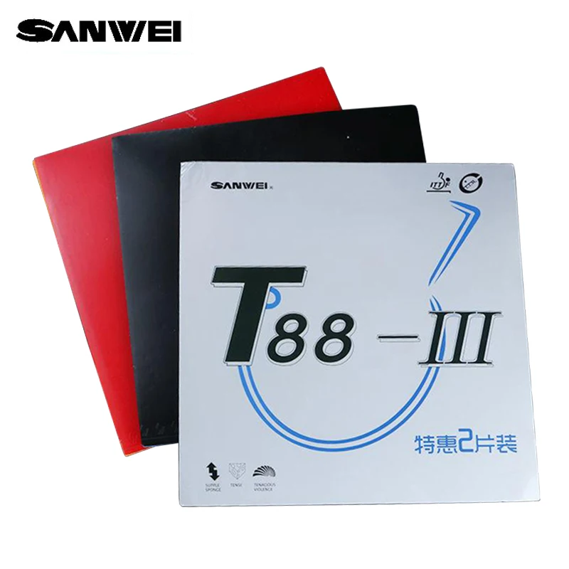 Table Tennis Backhand - Original sanwei T88-3 borracha de tênis