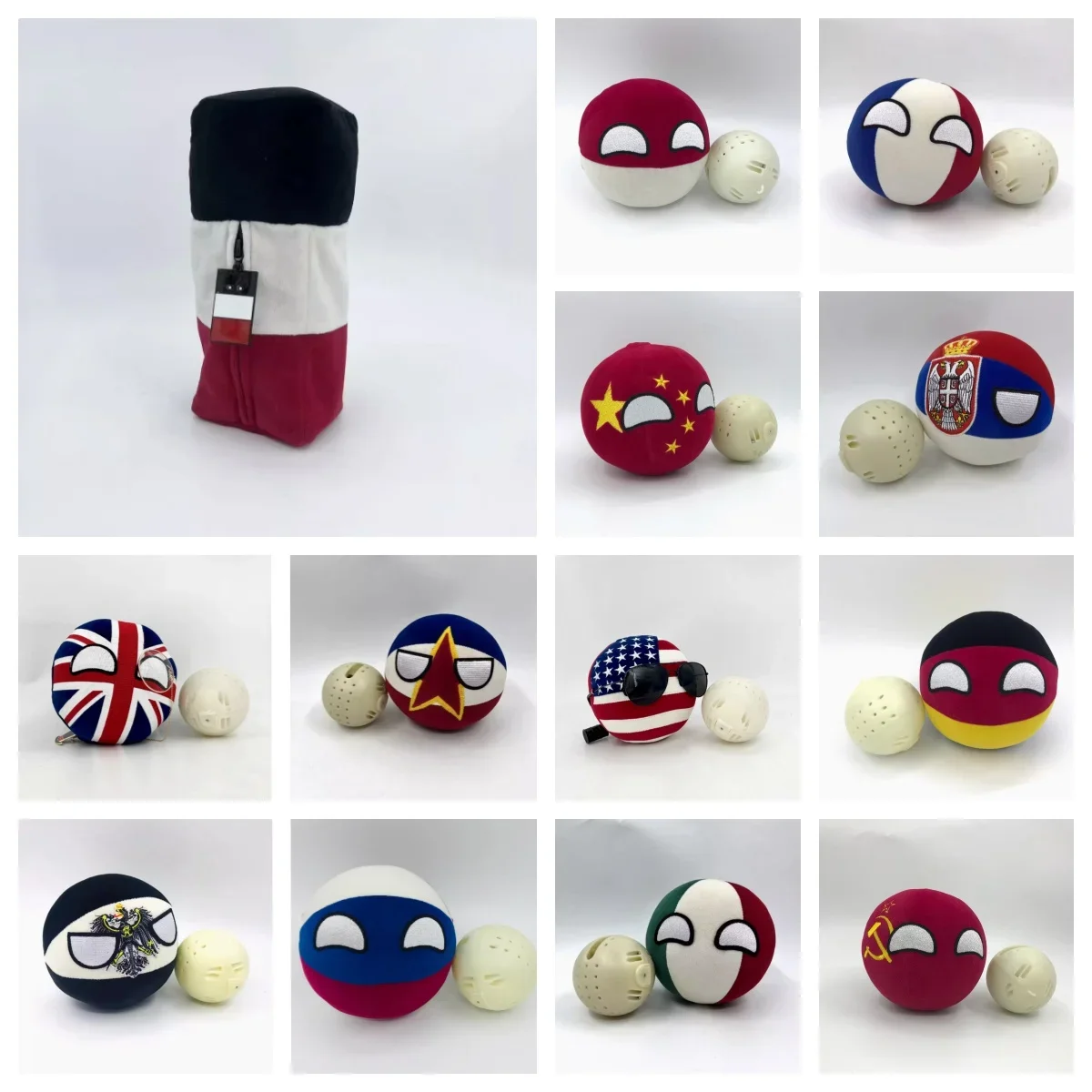 Table Tennis France - Countryballs boneca de pelúcia alemanha eua