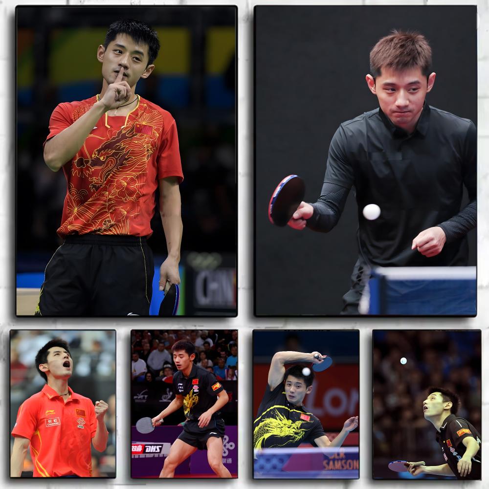 Pôster de tênis de mesa Zhang  - Table Tennis Zhang Jike avaliação e preço