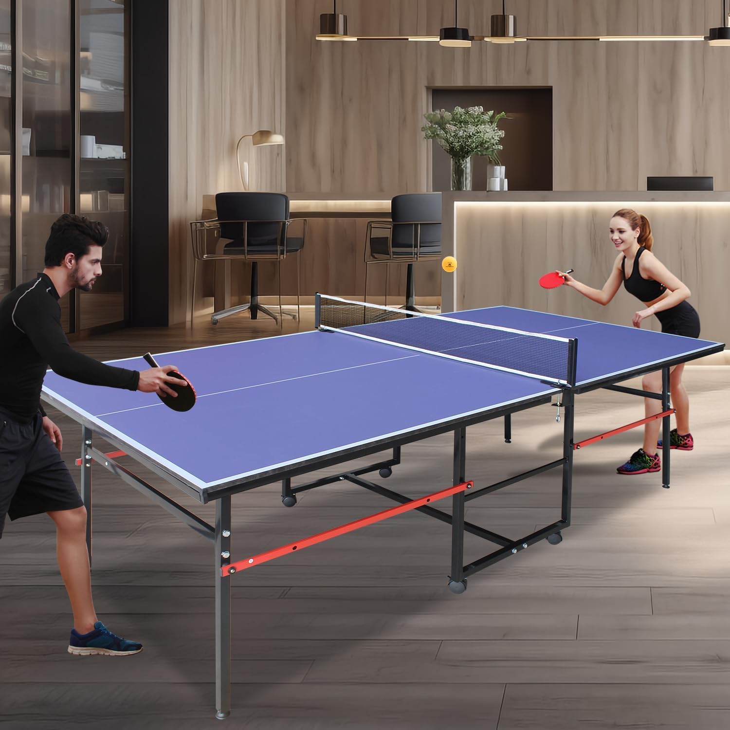 Mesa de pingue-pongue portátil - Table Tennis Single avaliação e preço