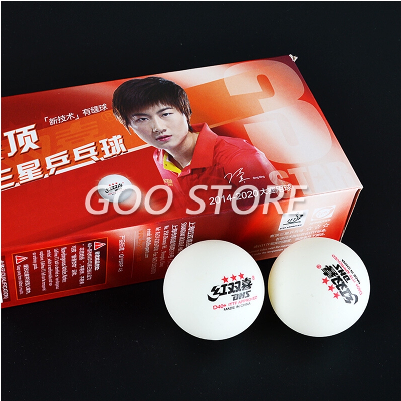 Dhs bola de tênis de mesa d40  - Table Tennis Single avaliação e preço