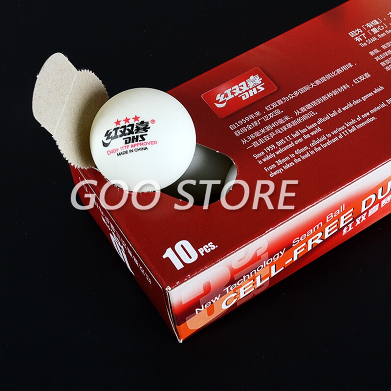 Dhs bola de tênis de mesa d40  - Table Tennis Single avaliação e preço
