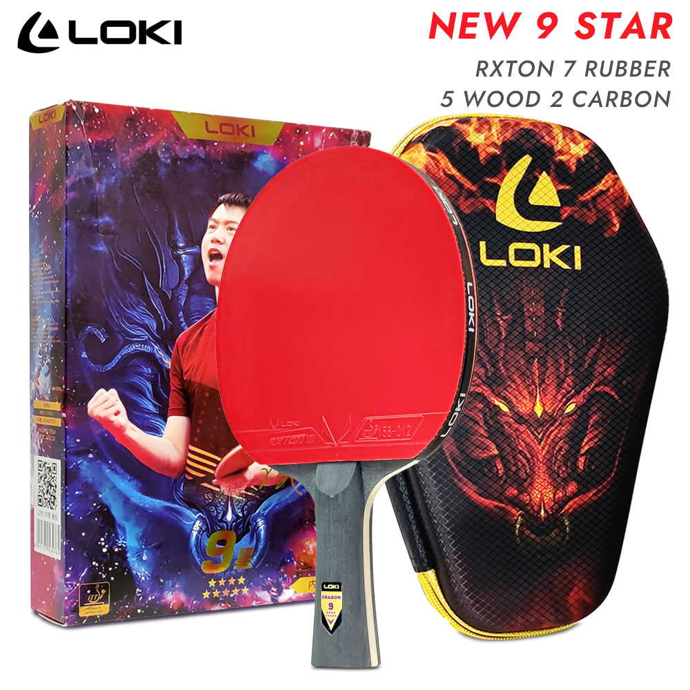 Loki 9 estrelas raquete de tên - Table Tennis Zhang Jike avaliação e preço