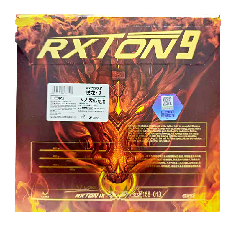 LOKI RXTON 9 Borracha de Tênis - Table Tennis Games avaliação e preço