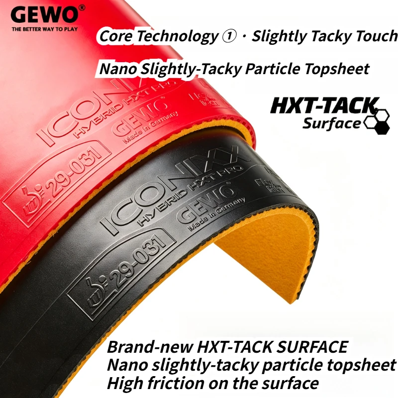 GEWO ICONIXX HYBRID HXT PRO Le - Table Tennis Hybrid Rubbers avaliação e preço