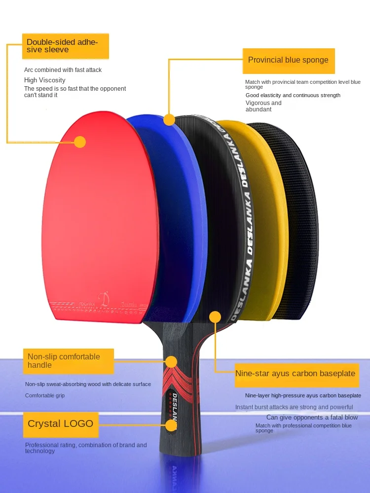 Raquete de tênis de mesa profi - Table Tennis Single avaliação e preço